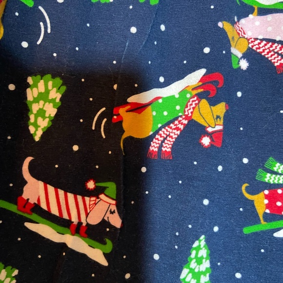 Wiener dog pajama pants! Inseam L inseam 25. New condition leggings 100% cotton - Picture 3 of 3